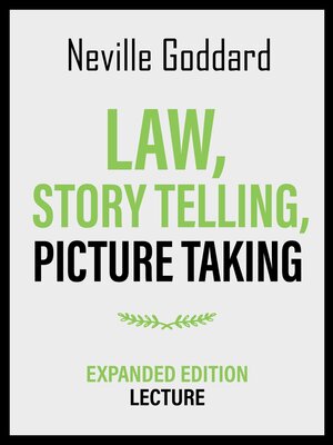 cover image of Law, Story Telling, Picture Taking--Expanded Edition Lecture